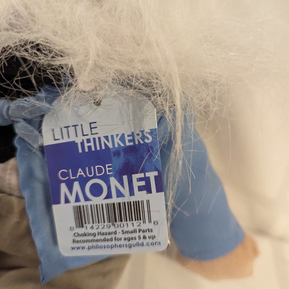Little Thinkers Claude Monet Plush Doll NWT - Picture 3 of 5